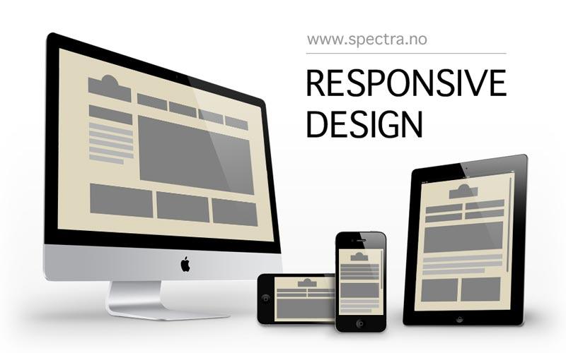 Responsive design - illustrasjon: spectra.no